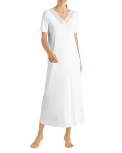 Moments Short Sleeve Long Gown - Hanro