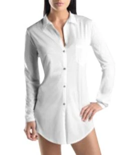 Cotton Deluxe Boyfriend Sleepshirt - Hanro