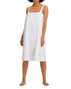 Cotton Square Neck Nightgown - Hanro