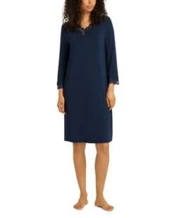 Natural Elegance Lace Trim Nightgown - Hanro