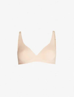 HANRO Sensation Soft Cup Stretch-cotton Bra