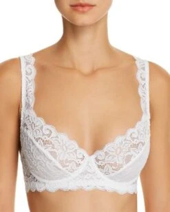Luxury Moments Lace Unlined Underwire Bra - Hanro