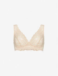 HANRO Moments Soft-cup Stretch-lace Triangle Bra