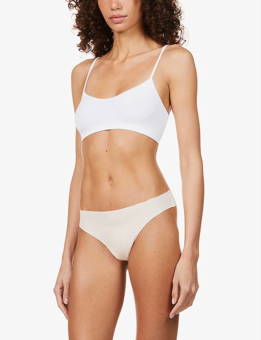 HANRO Invisible Cotton Mid-rise Stretch-cotton Thong - Image 2