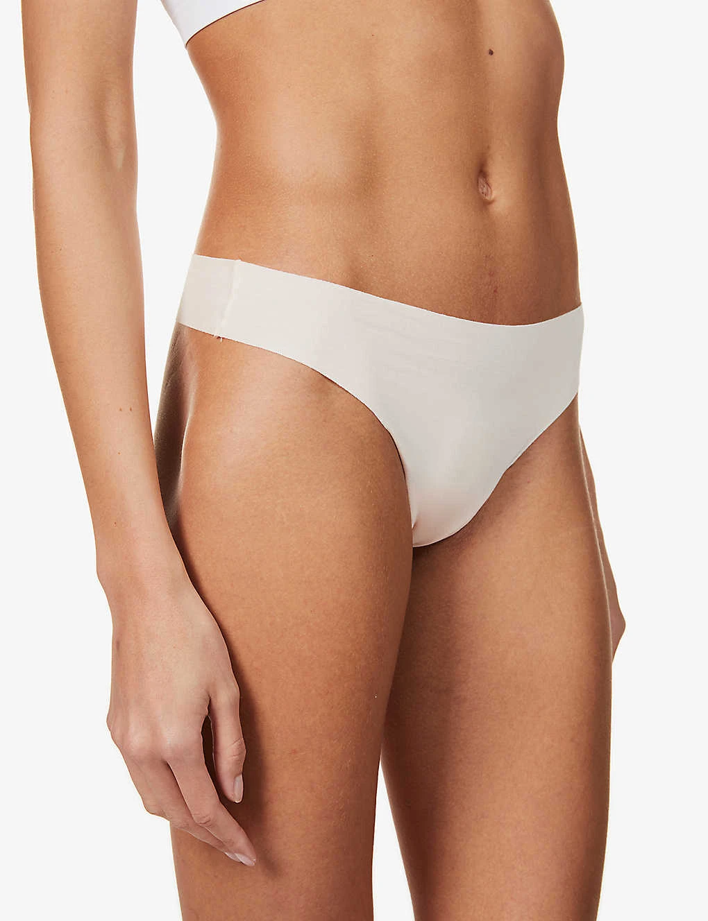 HANRO Invisible Cotton Mid-rise Stretch-cotton Thong - Image 3