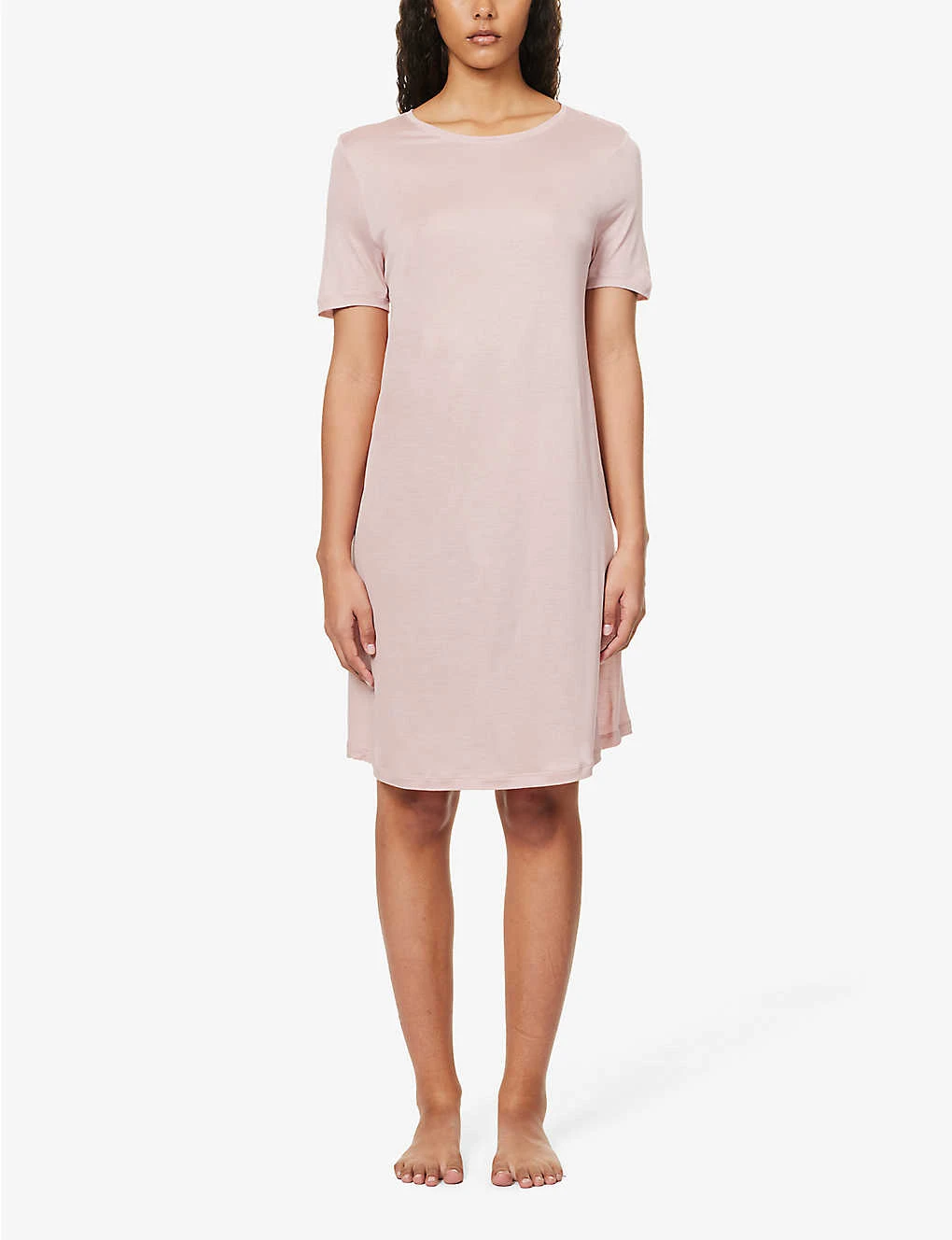 HANRO Lou Scoop-neck Regular-fit Jersey Nightdress - Image 3