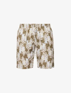 HANRO Floral-print Cotton Shorts