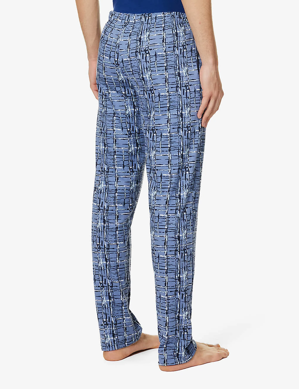 HANRO Checked Mid-rise Cotton-jersey Trousers - Image 4