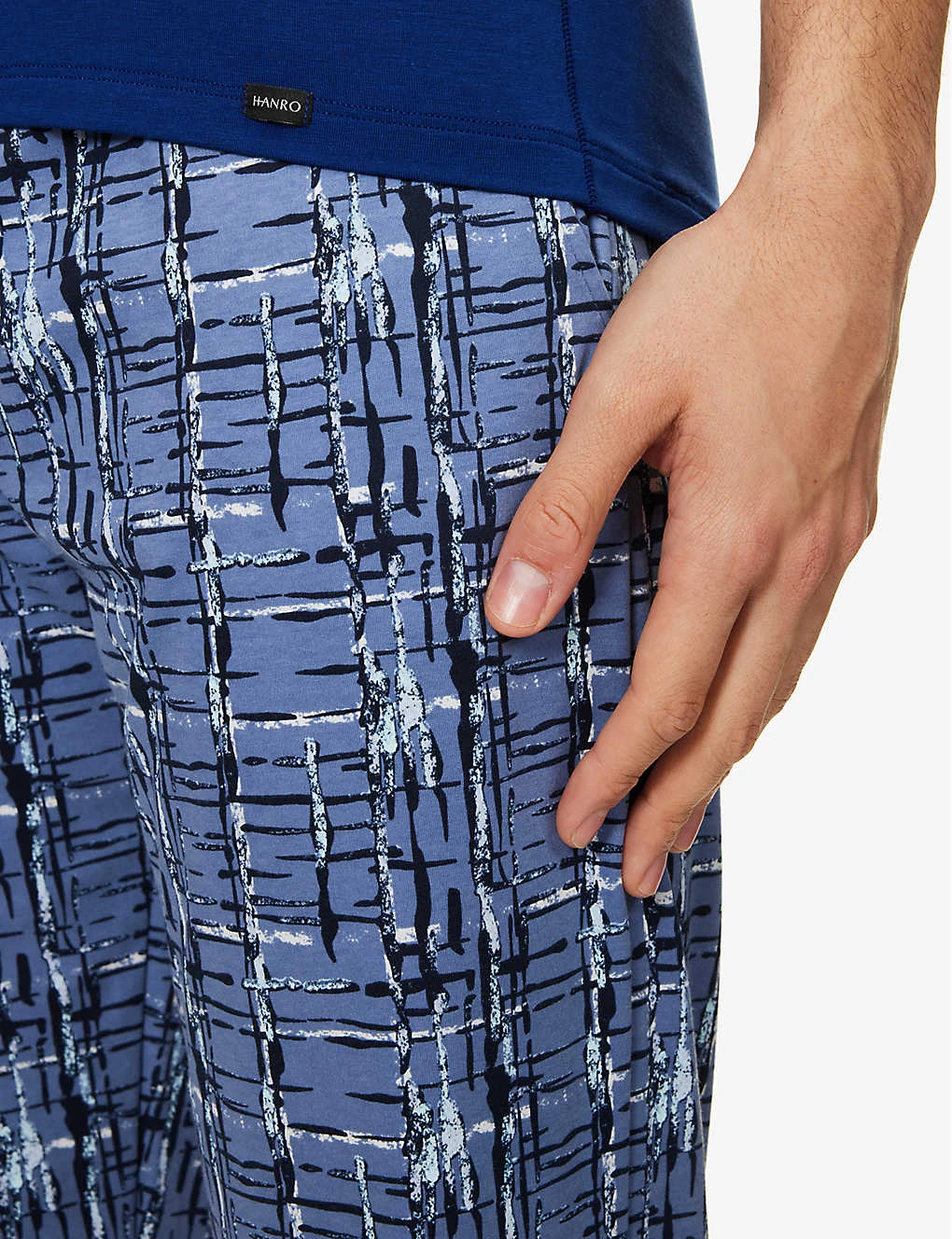 HANRO Checked Mid-rise Cotton-jersey Trousers - Image 5