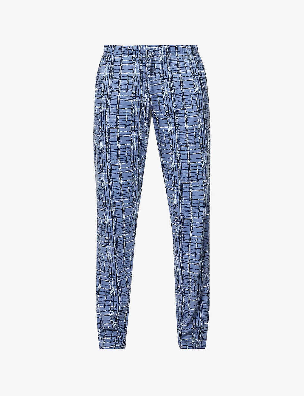 HANRO Checked Mid-rise Cotton-jersey Trousers